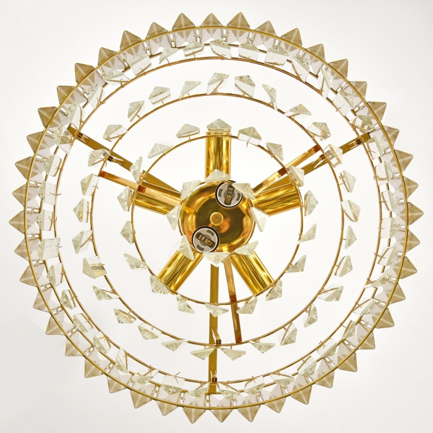 Brilagi - Lámpara colgante con cadena CRISTAL 5xE14/40W/230V diámetro 45 cm