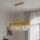 Brilagi - Lámpara colgante con cadena ECLIPSE 10xE14/10W/230V 78x28 cm dorada