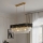 Brilagi - Lámpara colgante con cadena ECLIPSE 10xE14/10W/230V 78x28 cm negro/dorado
