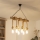 Brilagi - Lámpara colgante con cadena KOS 6xE27/60W/230V haya