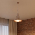 Brilagi - Lámpara colgante con cadena PYRONIC 1xE27/40W/230V, diámetro 32 cm, crema/pátina