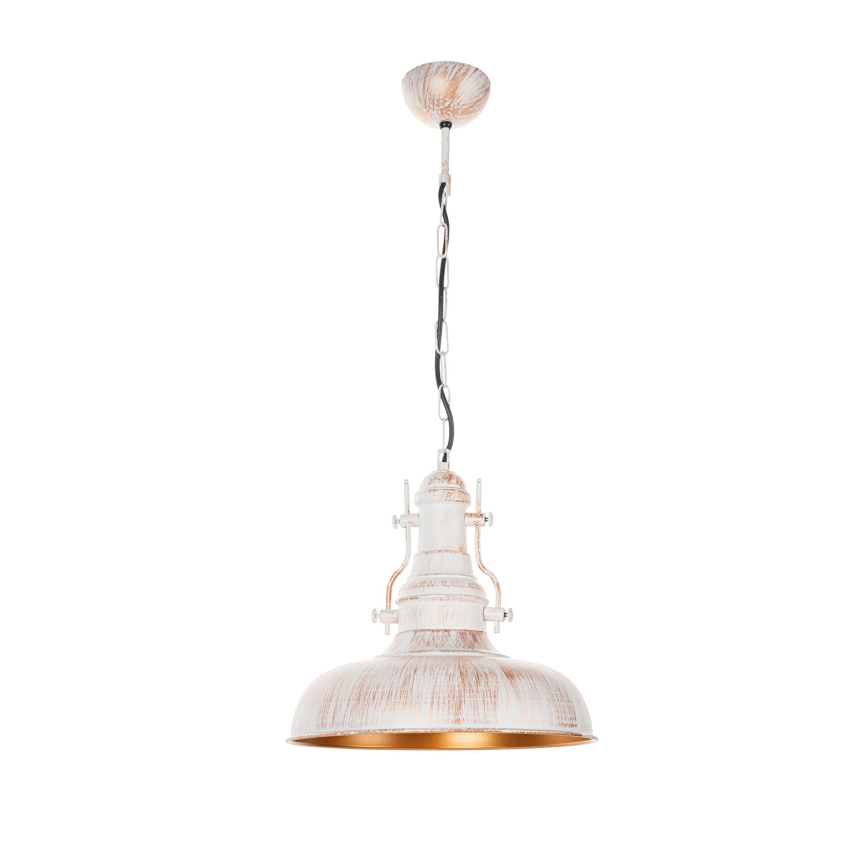 Brilagi - Lámpara colgante con cadena PYRONIC 1xE27/40W/230V, diámetro 32 cm, crema/pátina