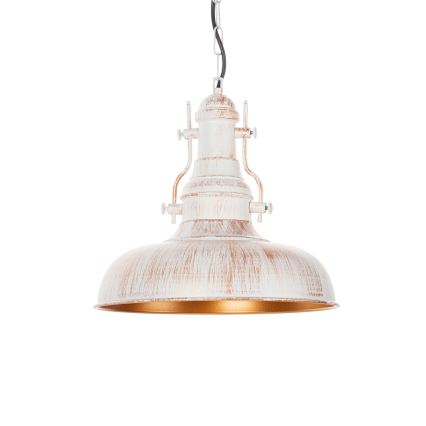 Brilagi - Lámpara colgante con cadena PYRONIC 1xE27/40W/230V, diámetro 32 cm, crema/pátina