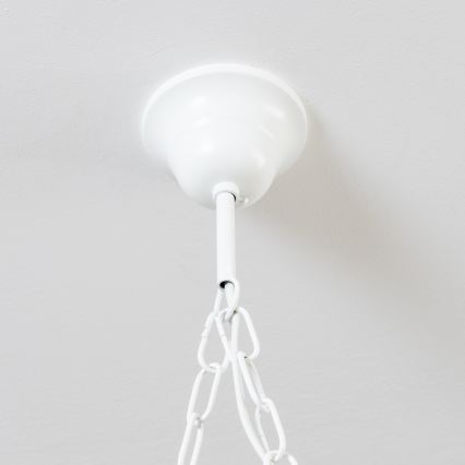 Brilagi - Lámpara colgante con cadena QUEEN 2xE14/40W/230V haya/color crema