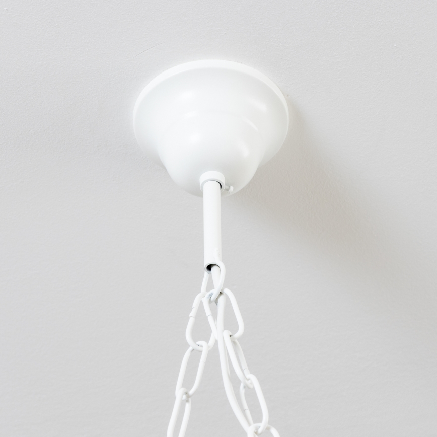 Brilagi - Lámpara colgante con cadena QUEEN 2xE14/40W/230V haya/color crema
