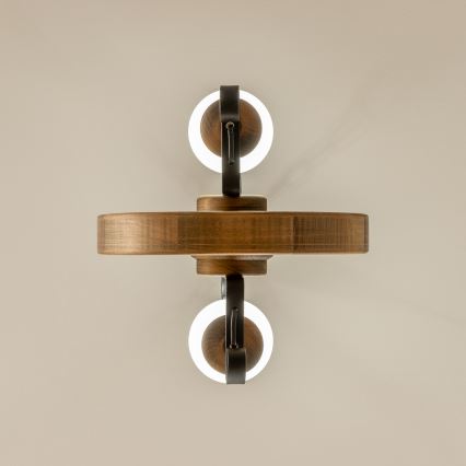 Brilagi - Lámpara colgante con cadena ROATA 2xE14/40W/230V haya