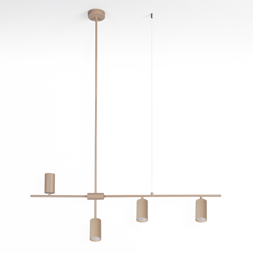 BRILAGI - Lámpara colgante de cable CRANE 4xGU10/30W/230V beige