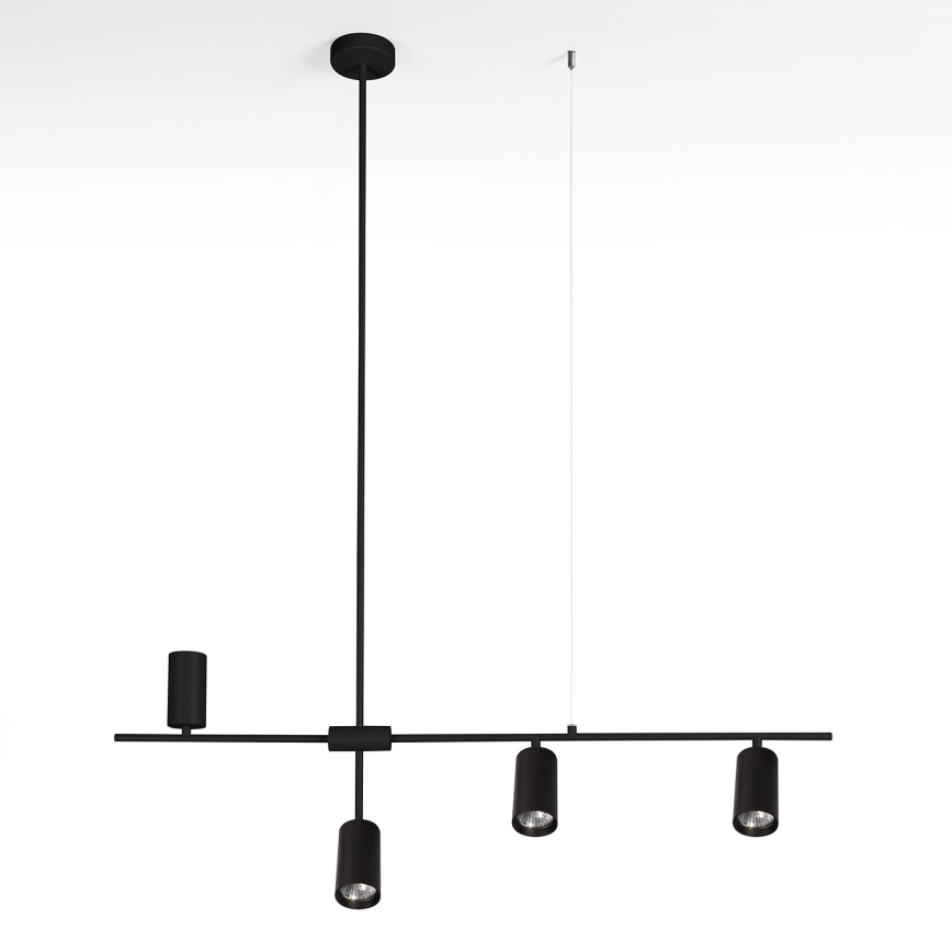BRILAGI - Lámpara colgante de cable CRANE 4xGU10/30W/230V negra