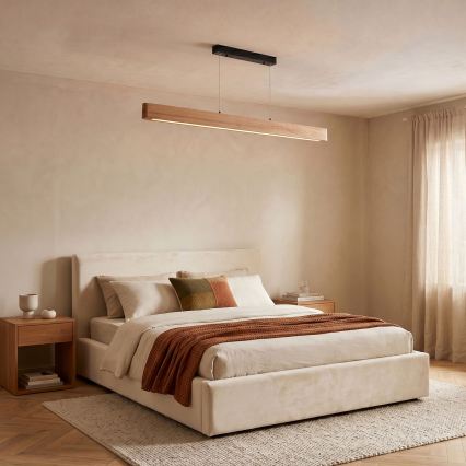 BRILAGI - Lámpara colgante de cable GARDALINE LED/90W/230V roble