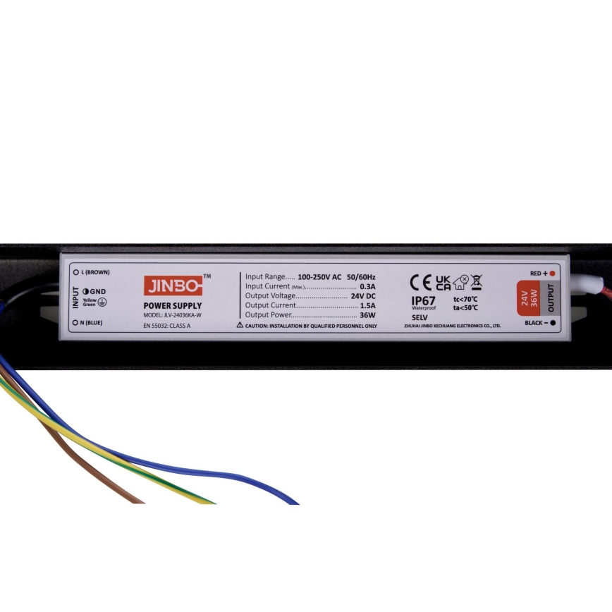 BRILAGI - Lámpara colgante de cable GARDALINE LED/90W/230V roble