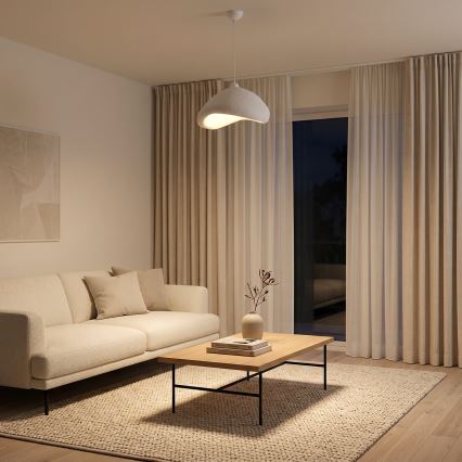 Brilagi - Lámpara colgante de cable WABI SABI 1xE27/40W/230V Ø 52 cm blanca