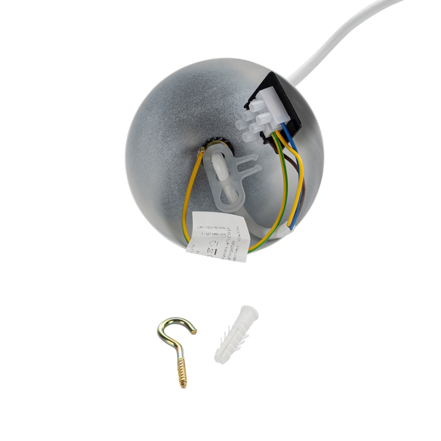 Brilagi - Lámpara colgante de cable WABI SABI 1xE27/40W/230V Ø 52 cm blanca