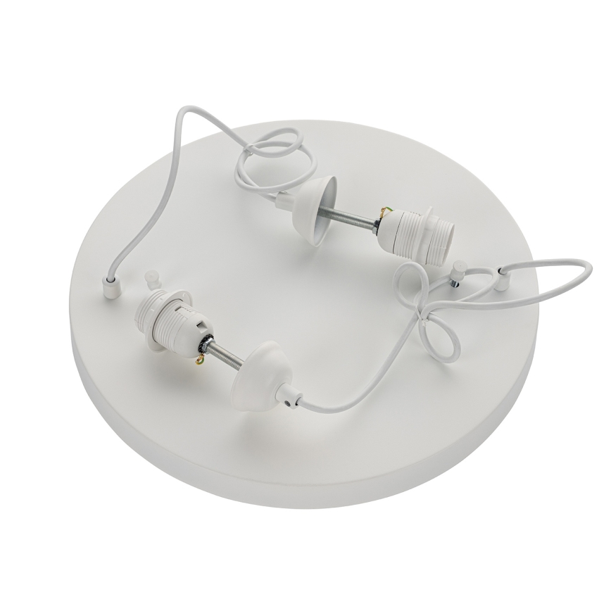 Brilagi - Lámpara colgante de cable WABI SABI 2xE27/40W/230V Ø 45 cm blanca