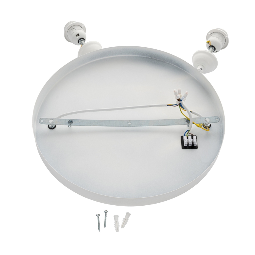 Brilagi - Lámpara colgante de cable WABI SABI 2xE27/40W/230V Ø 45 cm blanca