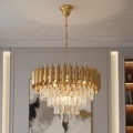 Brilagi - Lámpara colgante de cadena ECLIPSE 7xE14/10W/230V Ø 48 cm color dorado