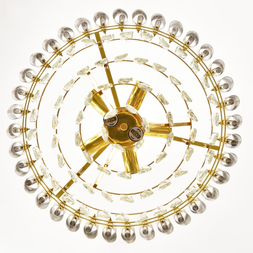 Brilagi - Lámpara colgante de cadena ECLIPSE 7xE14/10W/230V Ø 48 cm color dorado