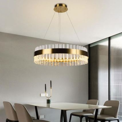 Brilagi - Lámpara colgante de cristal LED regulable HALO LED/40W/230V 3000-6500K Ø 60 cm + mando a distancia
