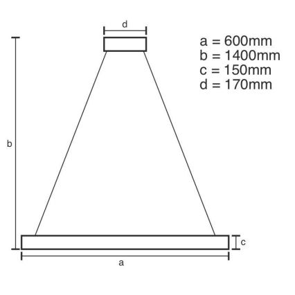 Brilagi - Lámpara colgante de cristal LED regulable HALO LED/40W/230V 3000-6500K Ø 60 cm + mando a distancia