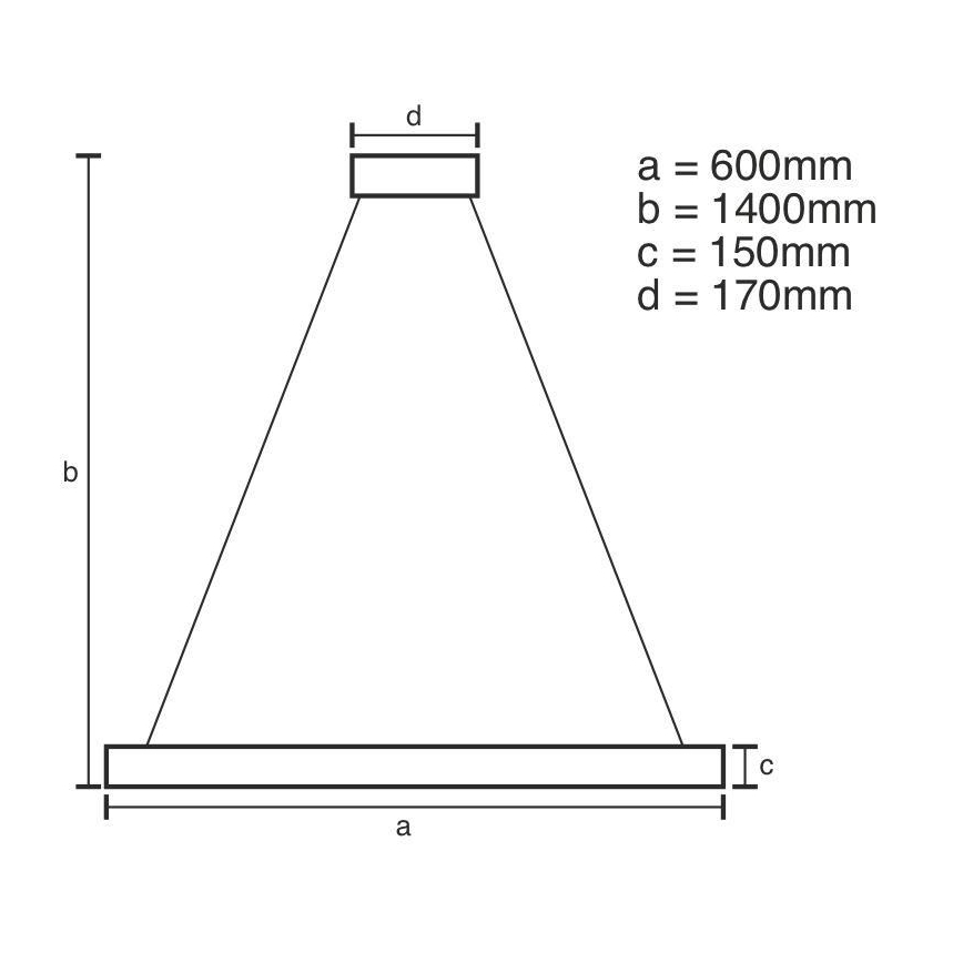 Brilagi - Lámpara colgante de cristal LED regulable HALO LED/40W/230V 3000-6500K Ø 60 cm + mando a distancia