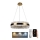 Brilagi - Lámpara colgante de cristal LED regulable HALO LED/40W/230V 3000-6500K Ø 60 cm + mando a distancia
