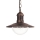 Brilagi - Lámpara colgante de exterior MOLDE 1xE27/60W IP44, acabado bronce con pátina