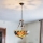 Brilagi - Lámpara colgante de vitral estilo Tiffany con cadena JUNGLE 3xE27/60W/230V Ø 50 cm
