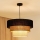 Brilagi - Lámpara colgante en cable ASPEN LUNETA 1xE27/15W/230V diámetro 45 cm negro/beige/crema