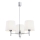 Brilagi - Lámpara colgante en varilla MONTE 3xE27/15W/230V crema/cromo brillante