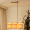 Brilagi - Lámpara colgante FOREST 3xE27/15W/230V pino/marrón