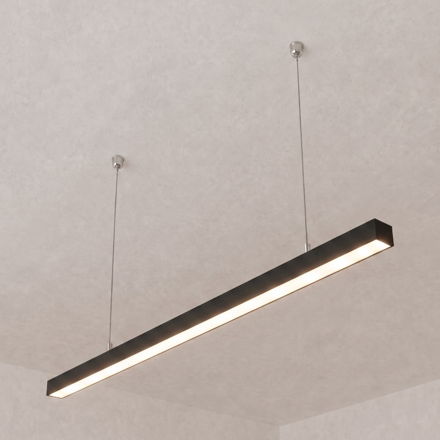Brilagi - Lámpara colgante LED FULLDAY LED/30/40/50W/230V 2700/4000/6000K 150 cm negra