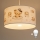 Brilagi - Lámpara colgante infantil LED con cable BOBO 1xE27/60W/230V, Ø 35 cm, blanco/ositos