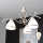 Brilagi - Lámpara colgante LED ANTICO con cadena, 3x portalámparas E27 (máx. 60W), 230V, 3000K, pátina blanca