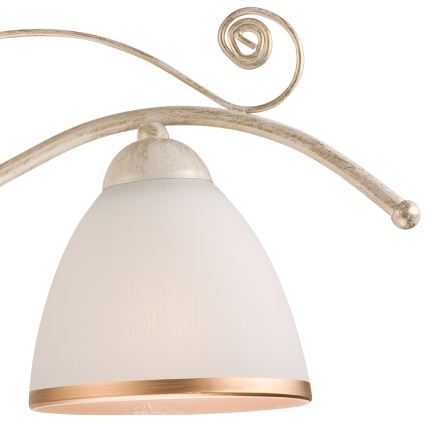 Brilagi - Lámpara colgante LED ANTICO con cadena, 3x portalámparas E27 (máx. 60W), 230V, 3000K, pátina blanca