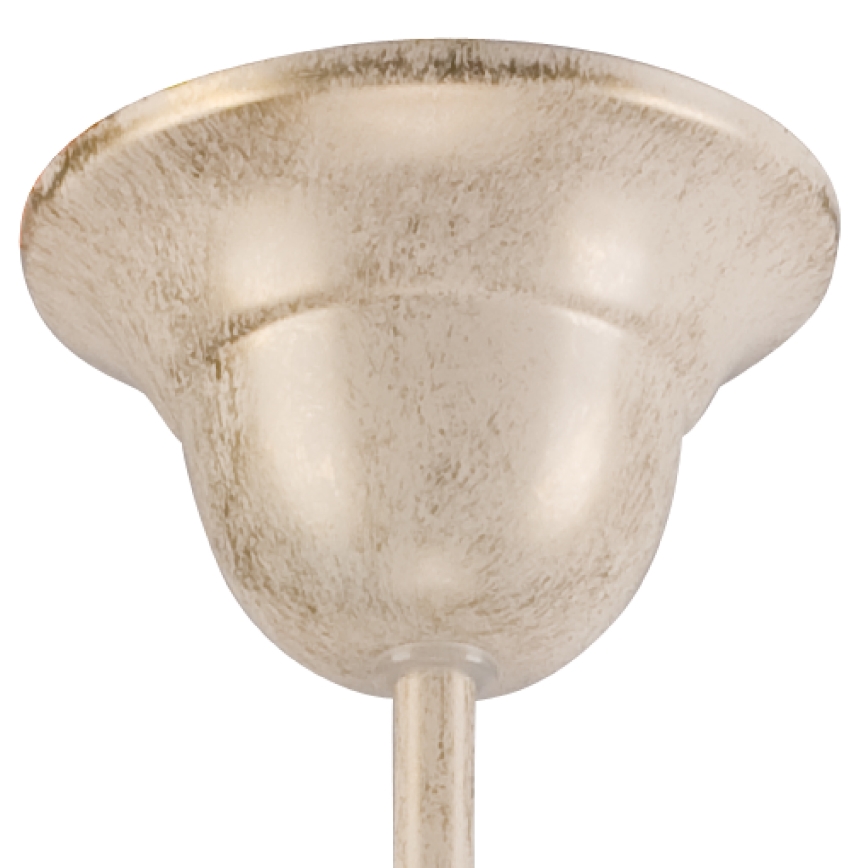 Brilagi - Lámpara colgante LED ANTICO con cadena, 3x portalámparas E27 (máx. 60W), 230V, 3000K, pátina blanca