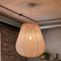 Brilagi - Lámpara colgante LED ARVEN con cable 1xE27/8W/230V Ø 37 cm beige