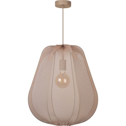 Brilagi - Lámpara colgante LED ARVEN con cable 1xE27/8W/230V Ø 37 cm beige