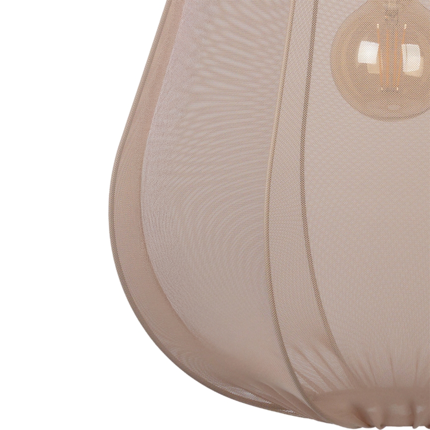 Brilagi - Lámpara colgante LED ARVEN con cable 1xE27/8W/230V Ø 37 cm beige
