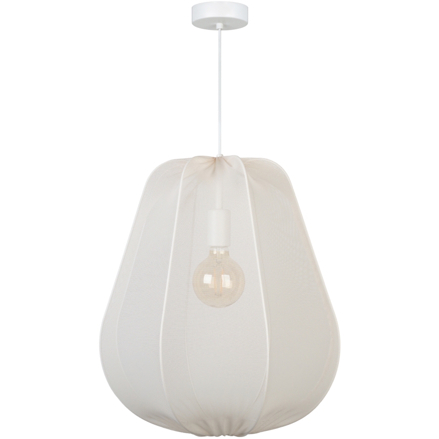 Brilagi - Lámpara colgante LED ARVEN con cable 1xE27/8W/230V Ø 37 cm blanca