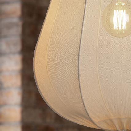 Brilagi - Lámpara colgante LED ARVEN con cable 1xE27/8W/230V Ø 37 cm blanca