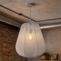 Brilagi - Lámpara colgante LED ARVEN con cable 1xE27/8W/230V Ø 37 cm gris