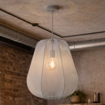 Brilagi - Lámpara colgante LED ARVEN con cable 1xE27/8W/230V Ø 37 cm gris