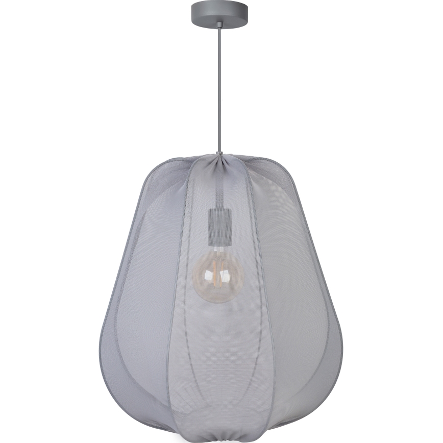 Brilagi - Lámpara colgante LED ARVEN con cable 1xE27/8W/230V Ø 37 cm gris