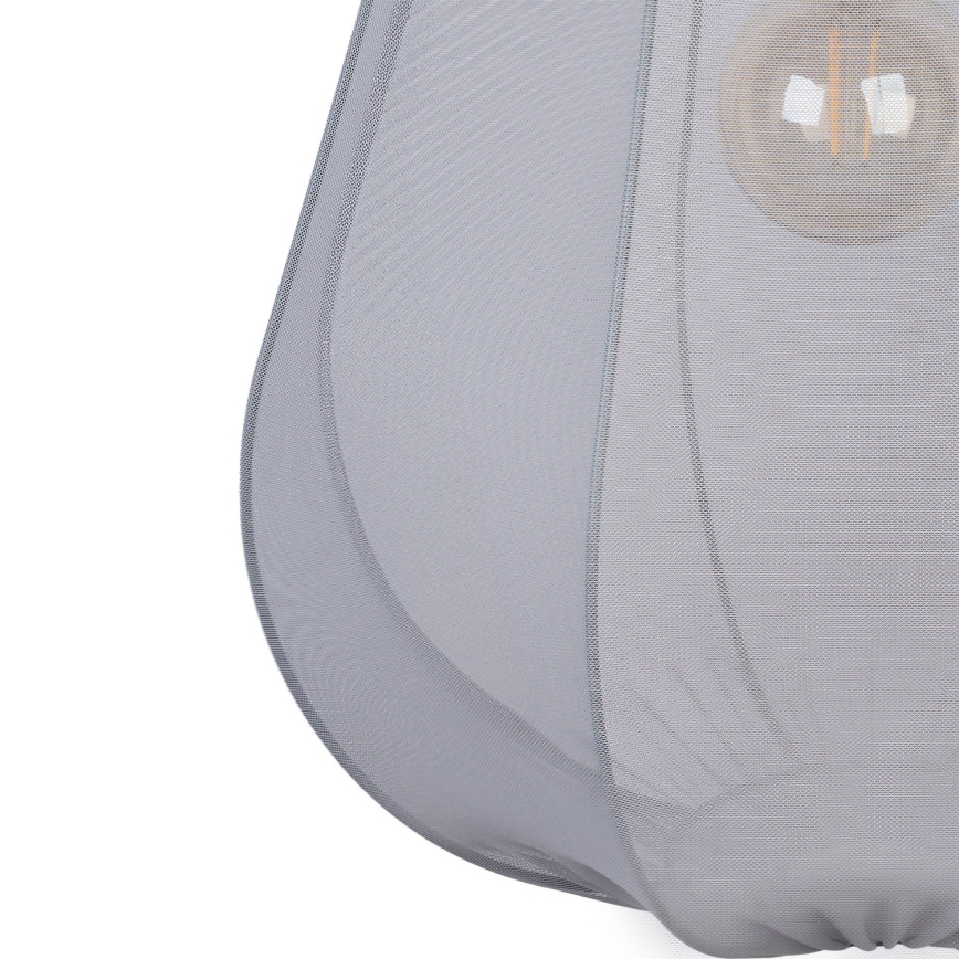 Brilagi - Lámpara colgante LED ARVEN con cable 1xE27/8W/230V Ø 37 cm gris