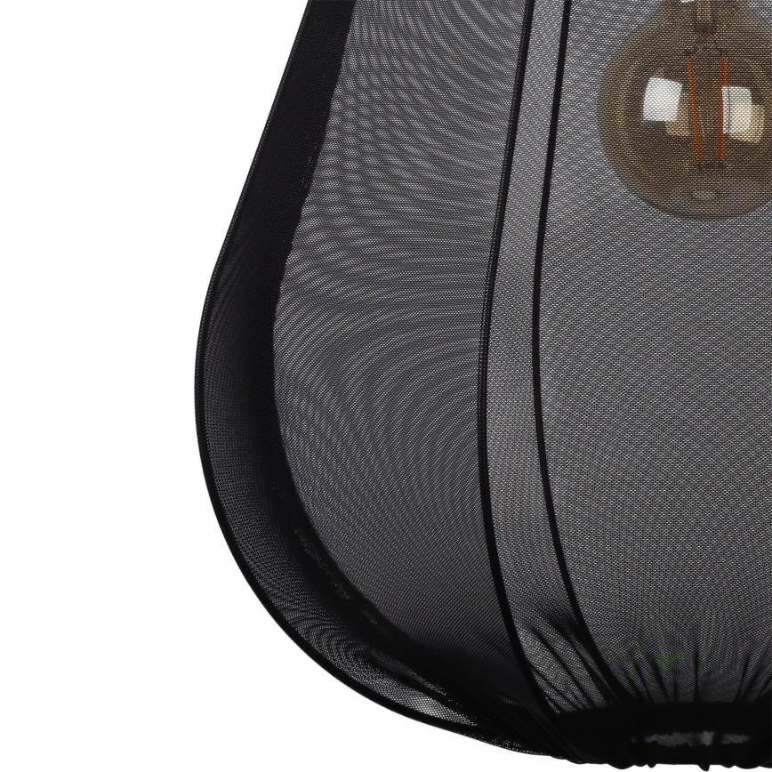 Brilagi - Lámpara colgante LED ARVEN con cable 1xE27/8W/230V Ø 37 cm negra
