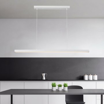 Brilagi - Lámpara colgante LED AXIS LED/30W/230V 120 cm blanca
