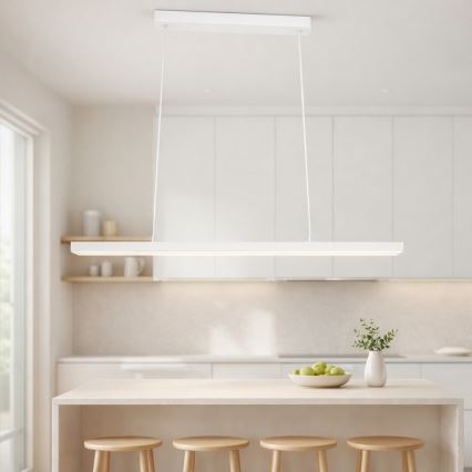 Brilagi - Lámpara colgante LED AXIS LED/30W/230V 120 cm blanca