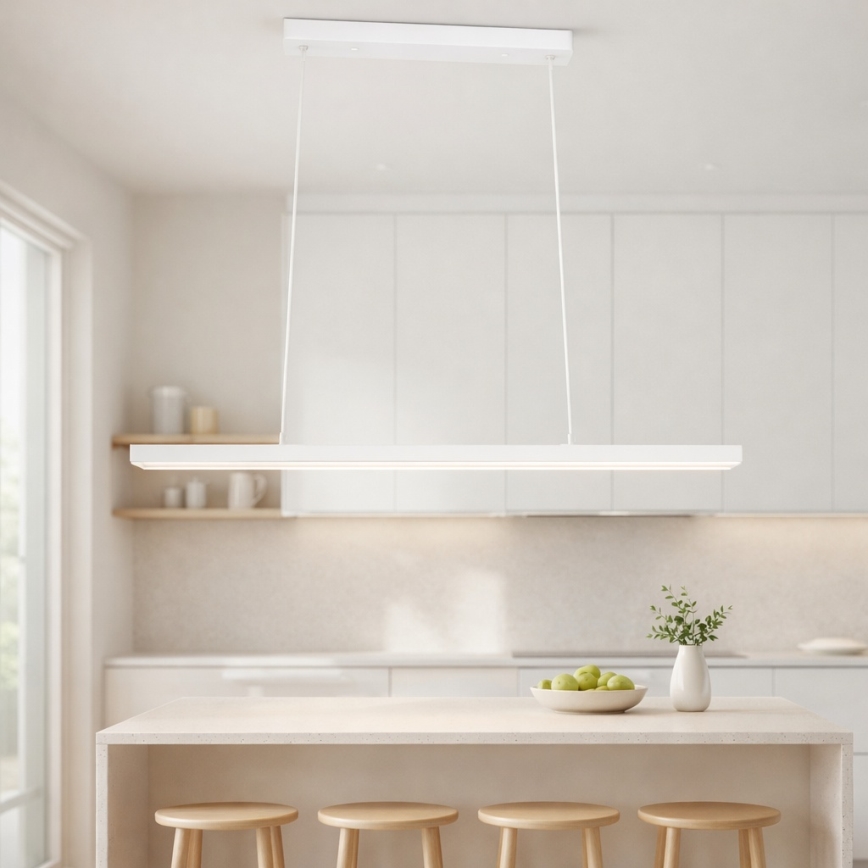 Brilagi - Lámpara colgante LED AXIS LED/30W/230V 120 cm blanca