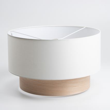 Brilagi - Lámpara colgante LED CERIA 1xE27/40W/230V Ø 50 cm blanco/beige
