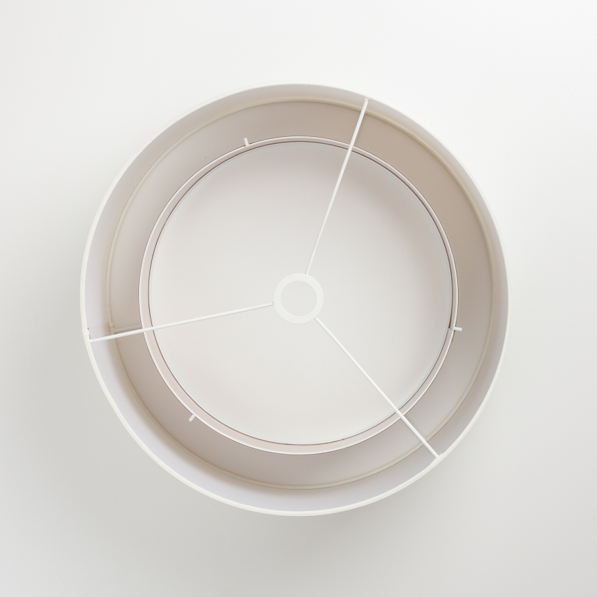 Brilagi - Lámpara colgante LED CERIA 1xE27/40W/230V Ø 50 cm blanco/beige