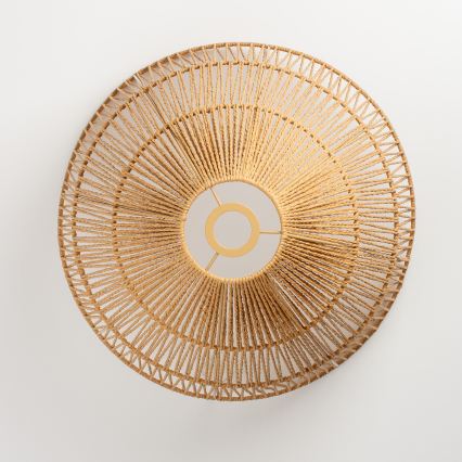 Brilagi - Lámpara colgante LED CERIA BOHO 1xE27/40W/230V, diámetro 70 cm, marrón